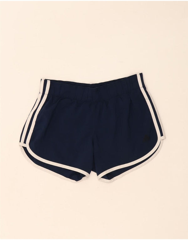 Adidas Short de sport coupe décontractée pour femme UK 4 XS Bleu marine Sports