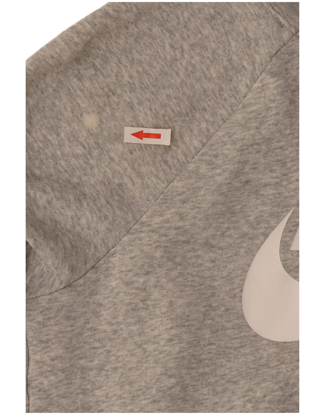 Nike Sweat-shirt surdimensionné graphique pour femme UK 10 Petit coton gris