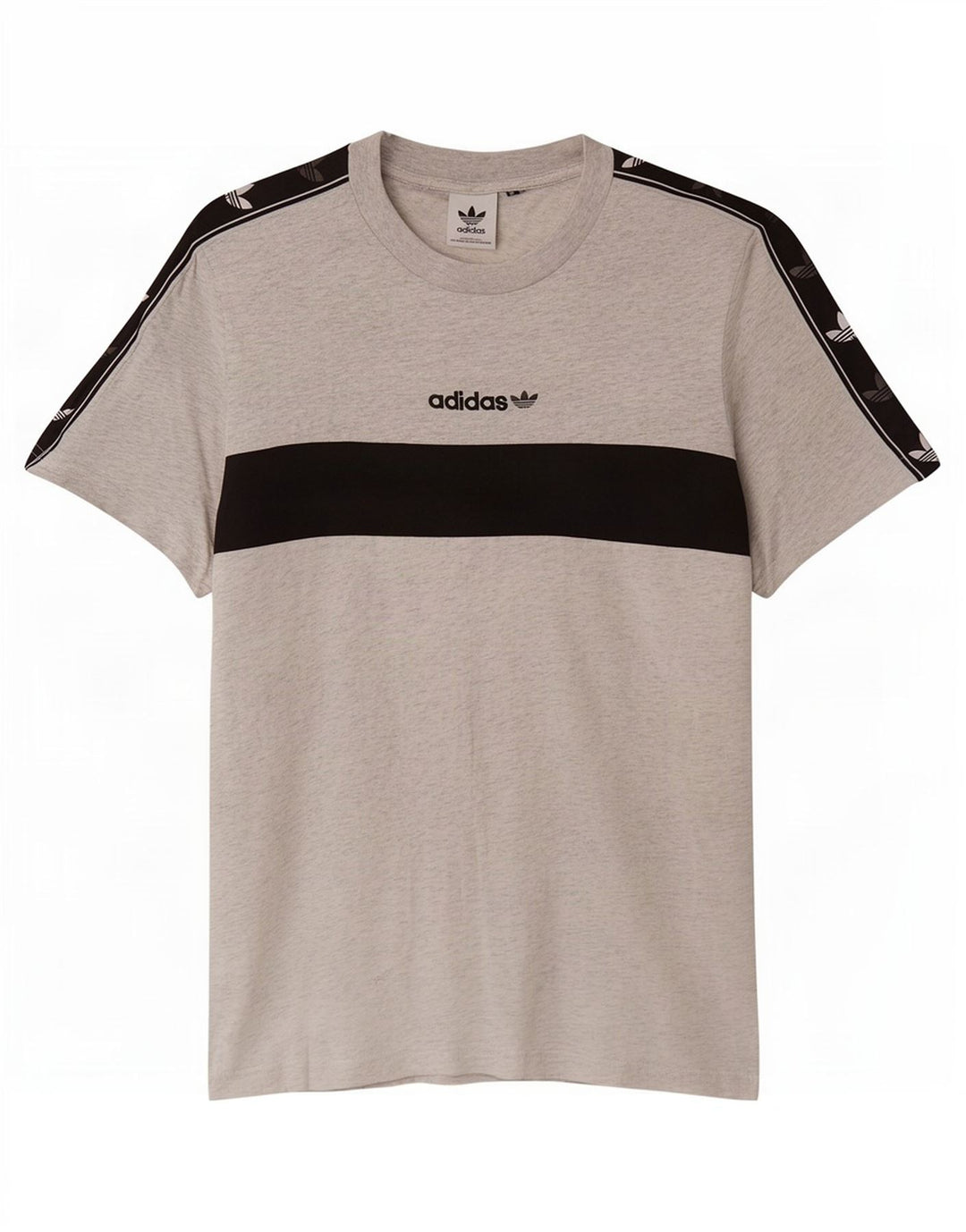 Adidas T-Shirt Graphique Homme Gris Moyen Colourblock