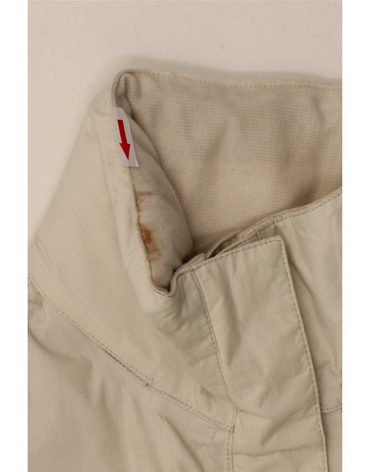 The North Face Veste de pluie à capuche pour femme UK 14 Medium White Nylon
