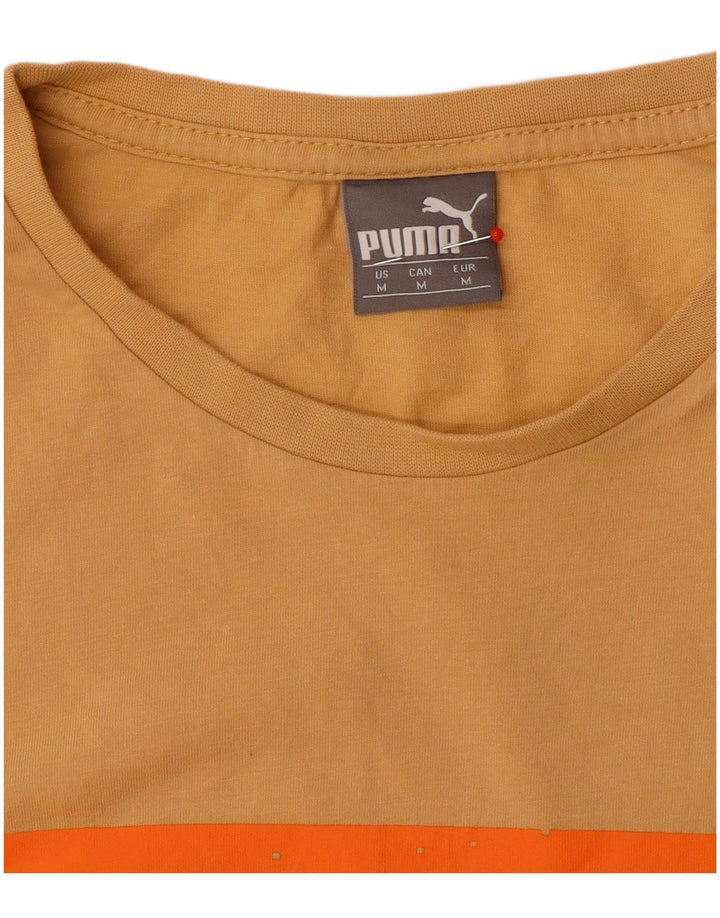 Puma Tee-Shirt Graphic Homme Jaune Moyen