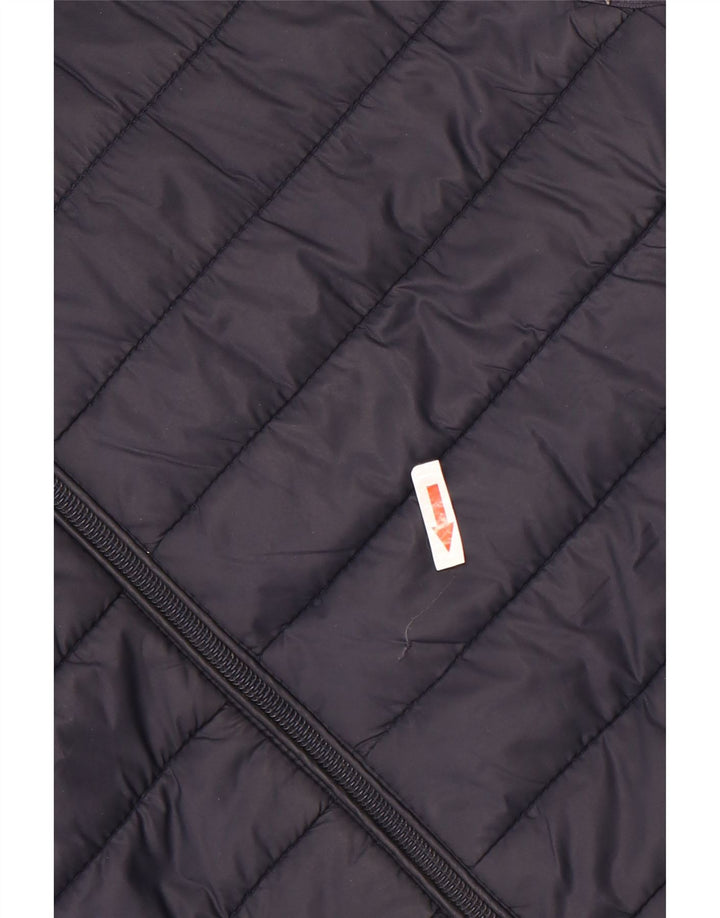 Zara Gilet rembourré pour homme UK 40 Large Bleu marine Polyester