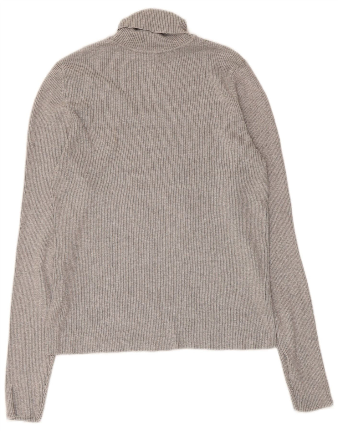 Marks & Spencer Pull col roulé pour femme UK 14 Gris moyen Viscose