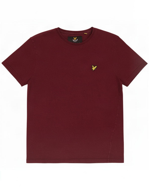 Lyle & Scott T-shirt pour homme petit coton bordeaux
