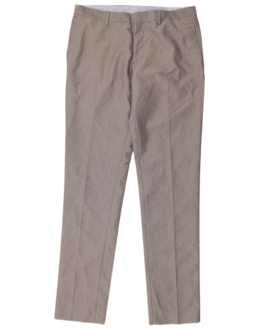 Zara Pantalon de costume slim pour homme EU 40 Medium W31 L33 Gris Polyester
