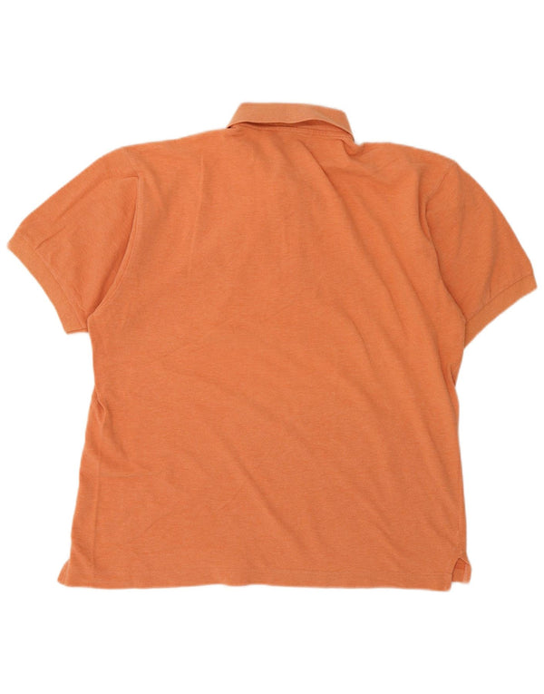 Sergio Tacchini Mens Polo Shirt IT 44 XS Orange Cotton