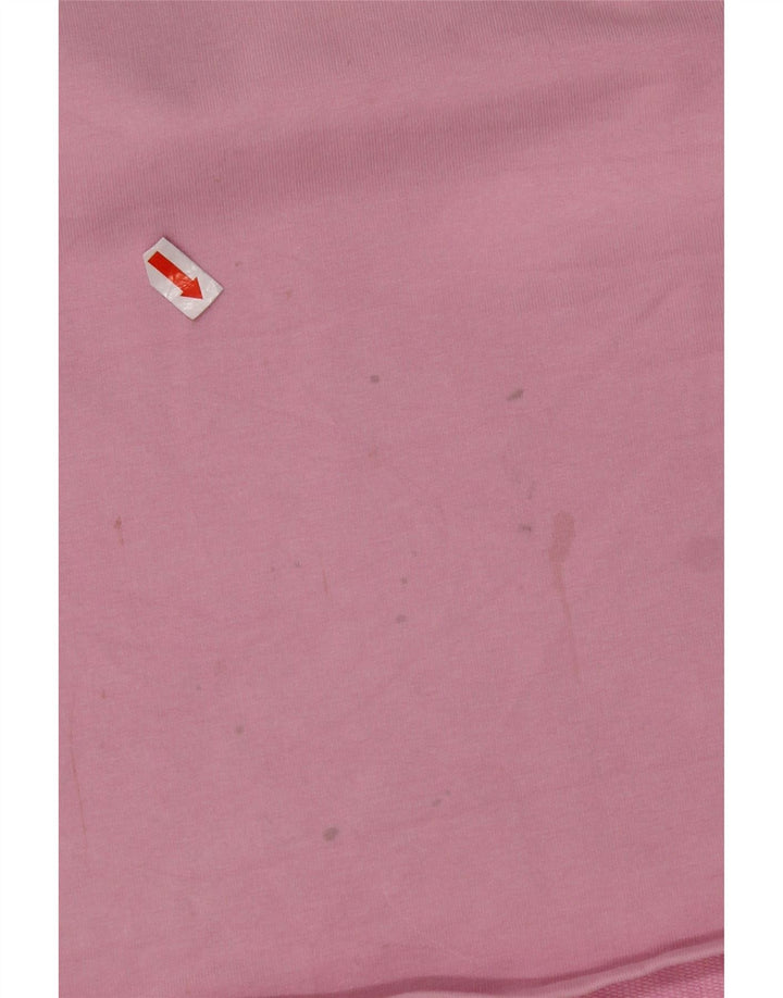 PUMA T-shirt graphique pour femme UK 18 XL Rose Colourblock Coton