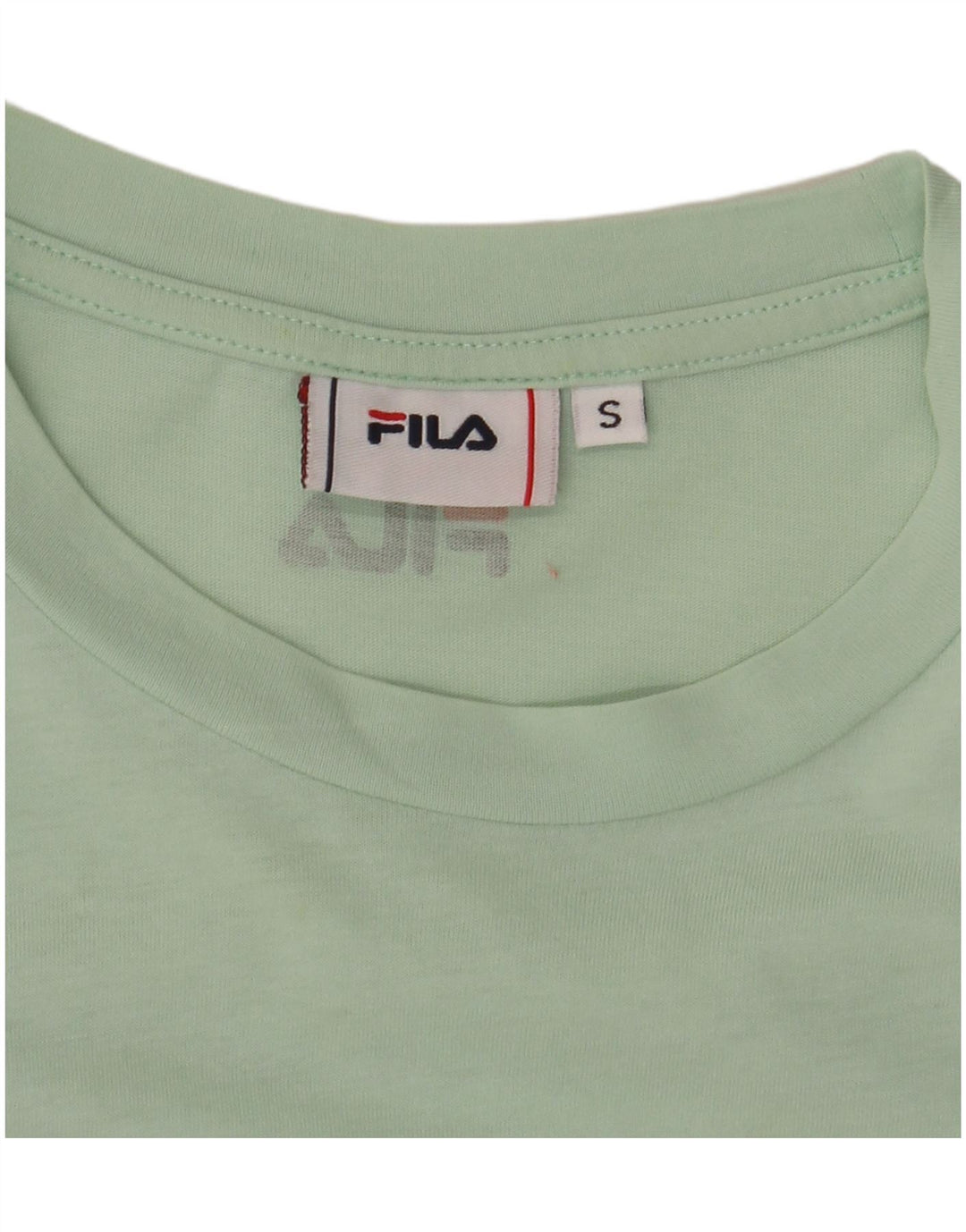 FILA T-shirt graphique pour femme UK 10 Small Vert Colourblock