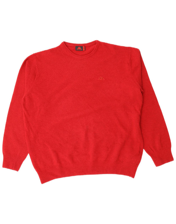 Robe Di Kappa Mens Crew Neck Jumper Sweater Large Red Wool