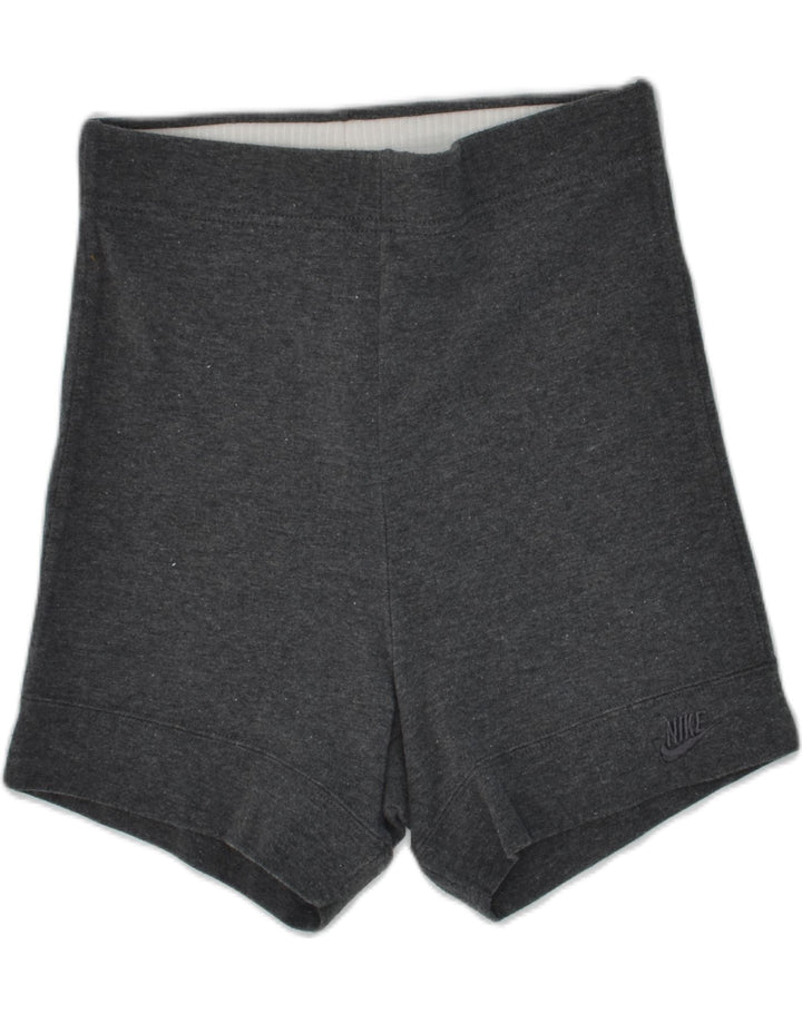 NIKE Girls Sport Shorts 8-9 Years Medium Grey Cotton | Vintage Nike | Thrift | Second-Hand Nike | Used Clothing | Messina Hembry 