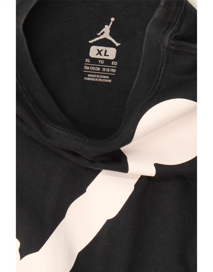 JORDAN T-shirt graphique pour garçon 13-14 ans XL Noir