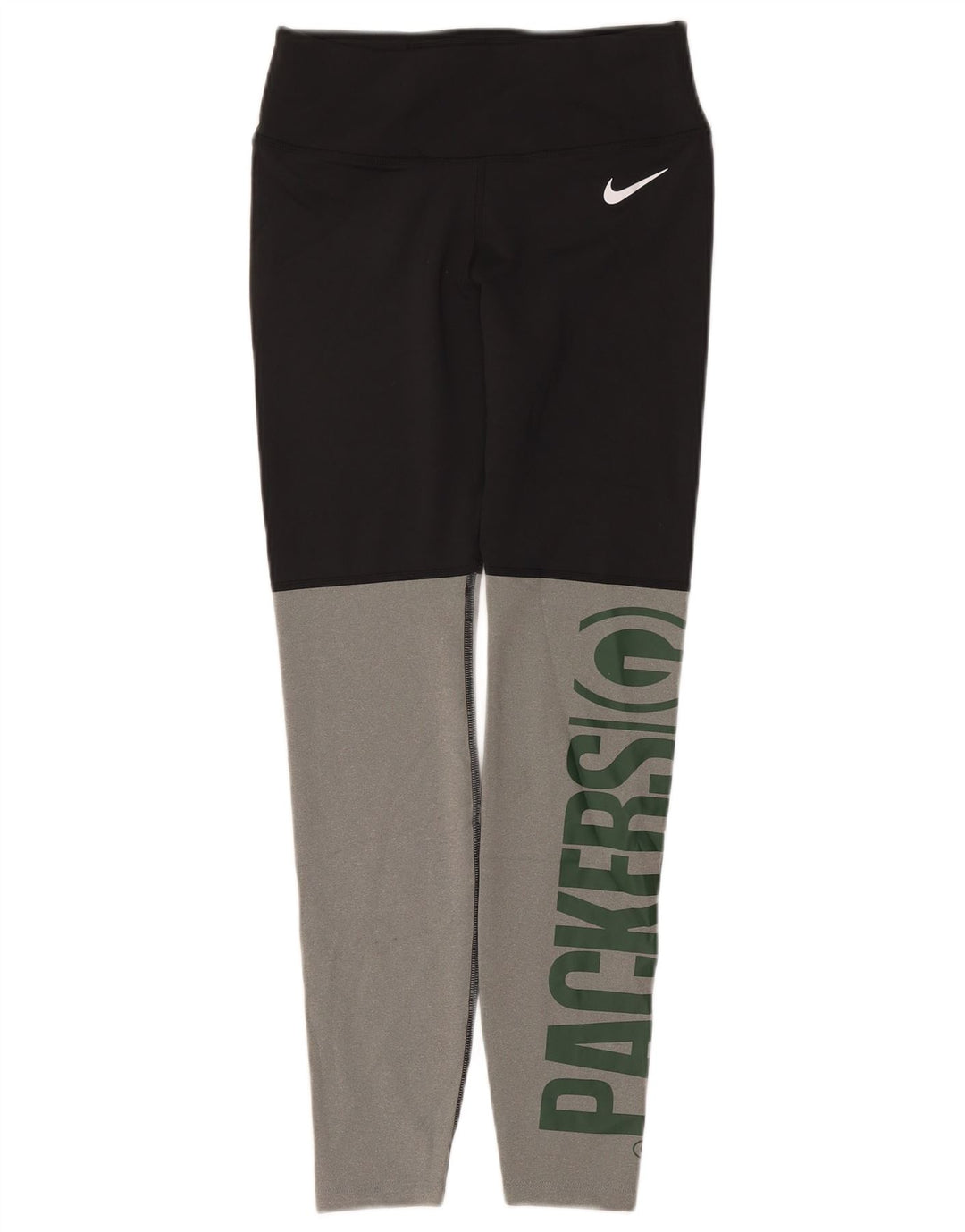 NIKE Legging Green Bay Packers pour femme UK 12 Noir moyen colour block