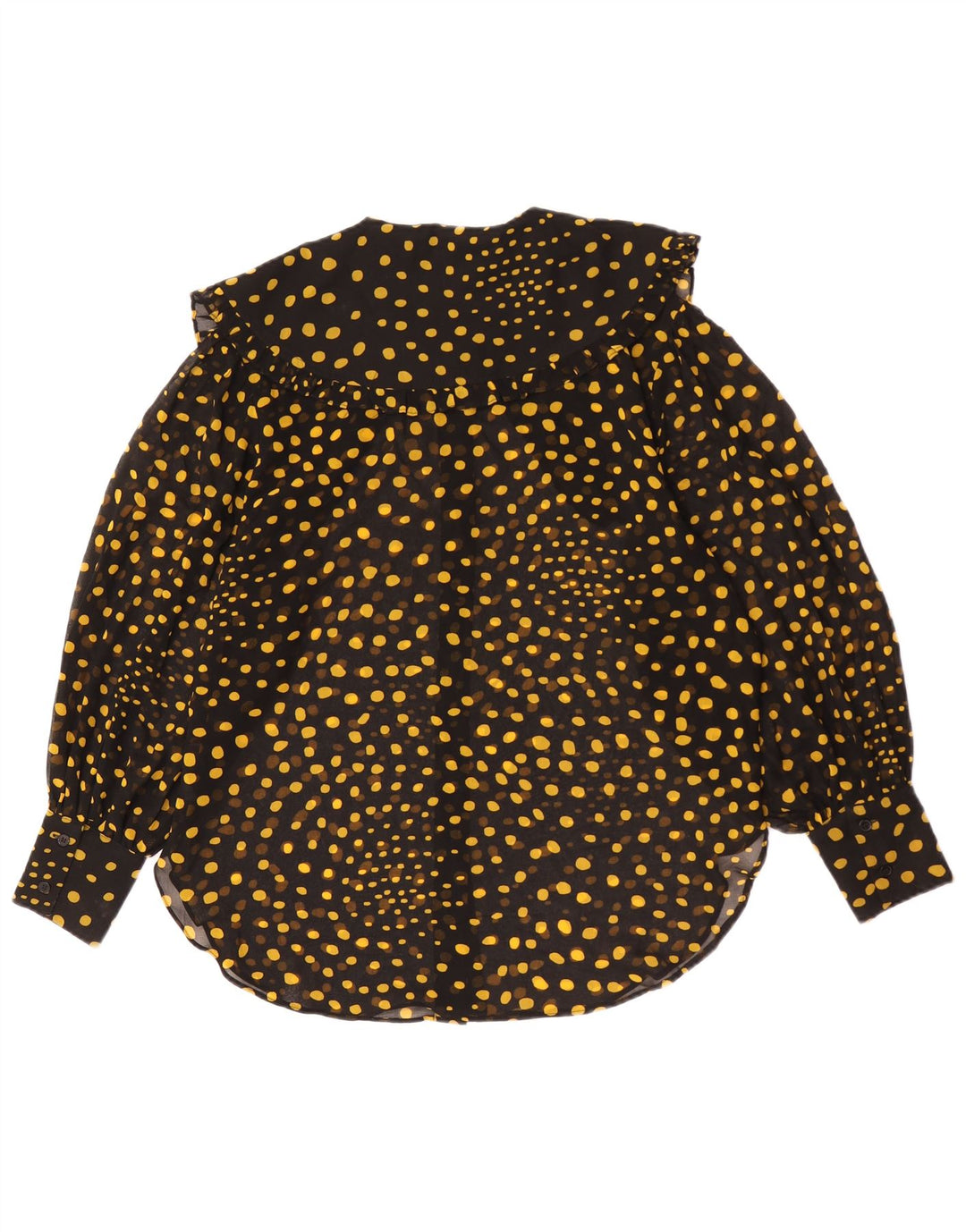 Topshop Chemisier surdimensionné pour femme UK 10 Petit noir à pois en polyester