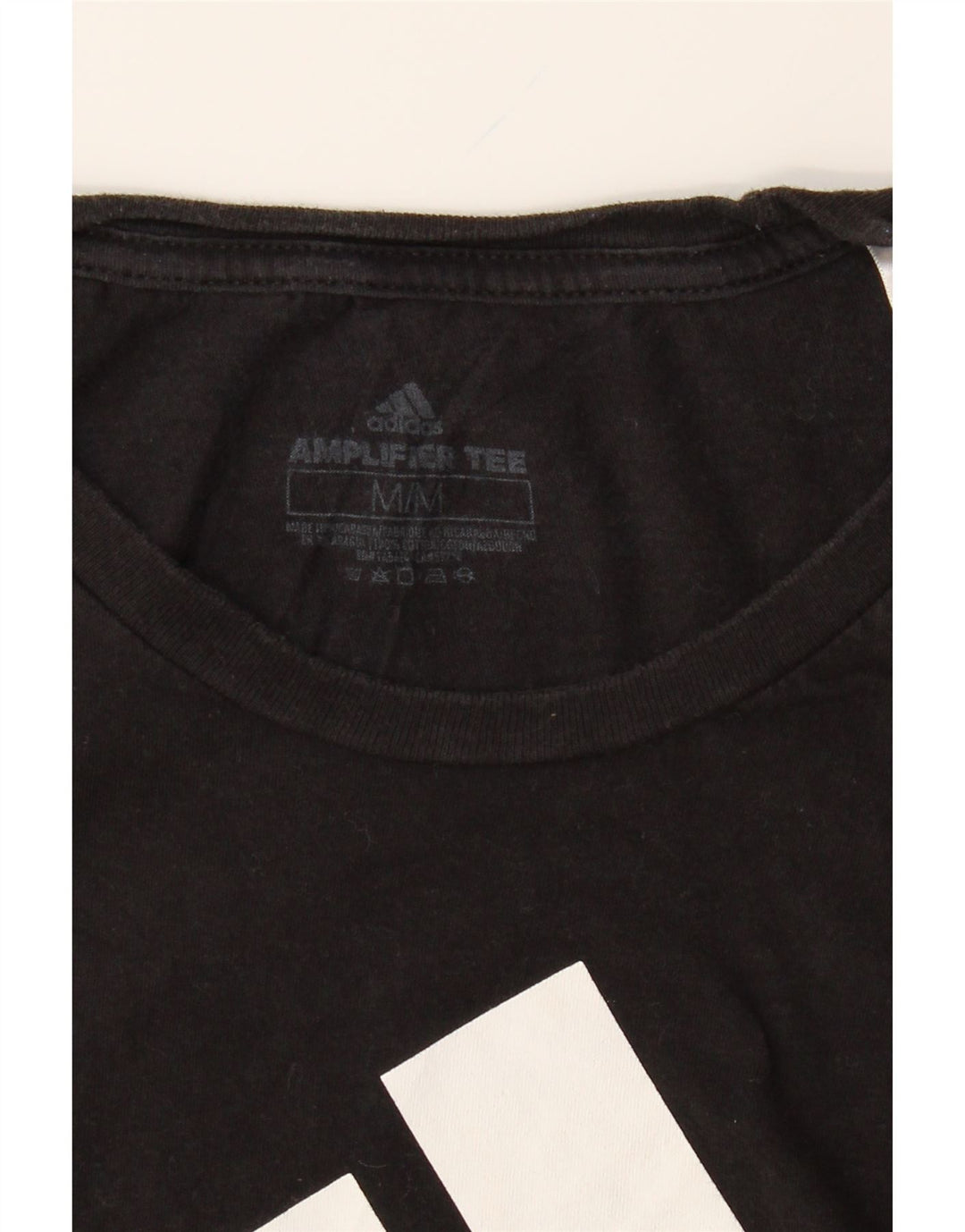 ADIDAS Womens Graphic T-Shirt Top UK 14 Medium Black Vintage Adidas and Second-Hand Adidas from Messina Hembry 
