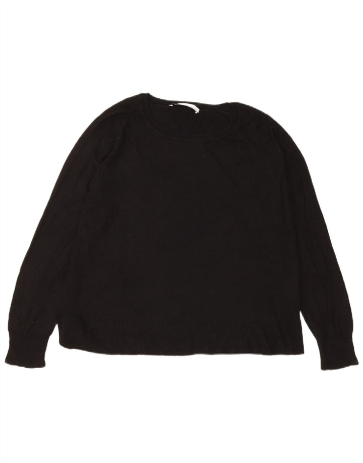 Zara Pull col bateau pour femme UK 14 Noir moyen