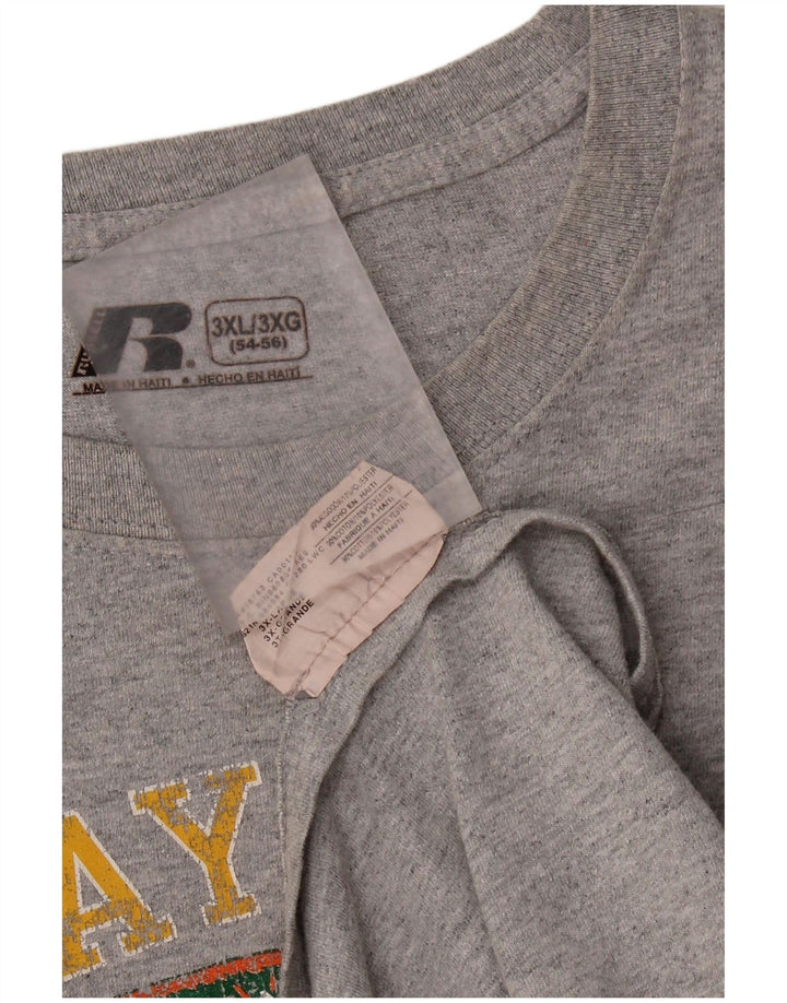 Russell Athletic T-shirt graphique Baylor Bears pour homme en coton gris 3XL