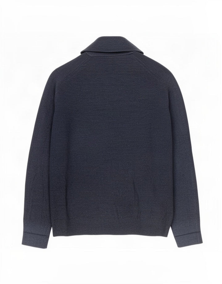 Marks & Spencer Pull Cardigan Homme XL Bleu Marine Polyester