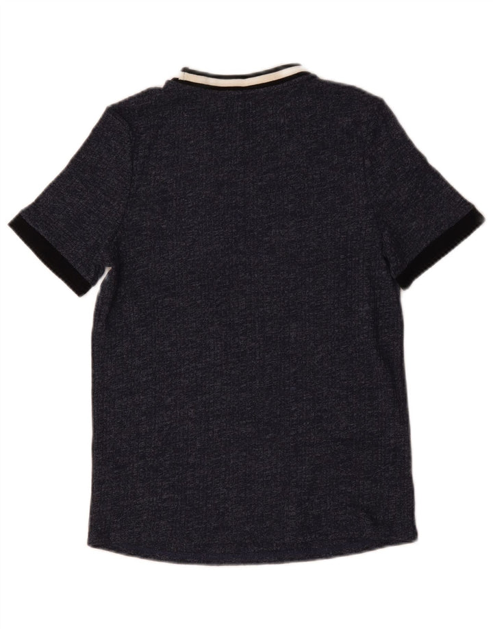 Marks & Spencer T-shirt pour femme UK 14 Bleu marine moyen moucheté