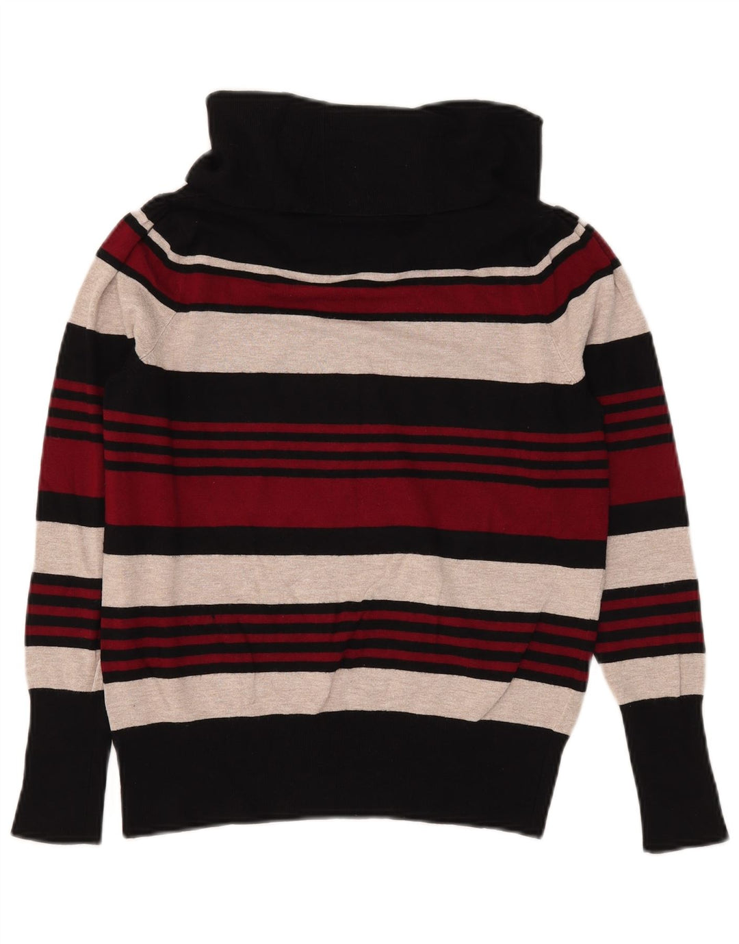 Marks & Spencer Pull col roulé pour femme UK 16 Large Rouge Rayé