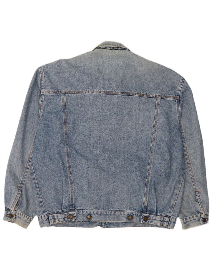 veste en denim homme vintage UK 38 coton bleu moyen