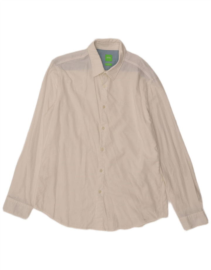 Hugo Boss Chemise Modern Fit XL Coton Blanc