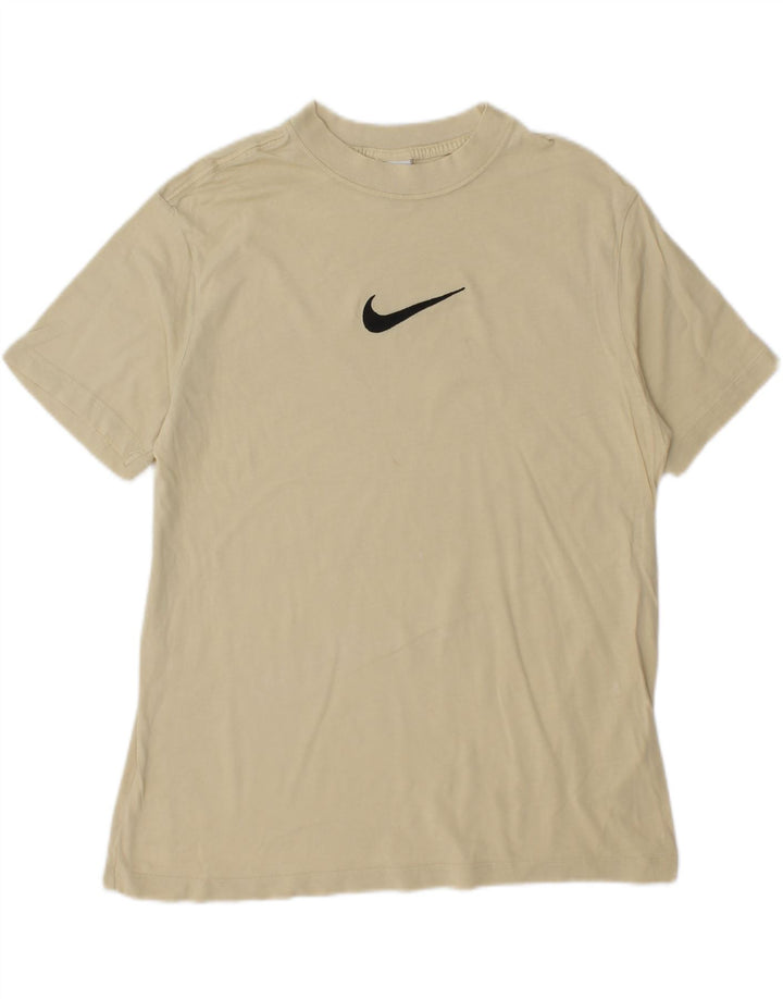 NIKE Mens Graphic T-Shirt Top Small Beige Vintage Nike and Second-Hand Nike from Messina Hembry 