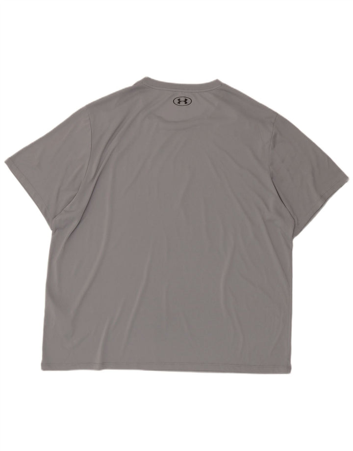 Under Armour T-Shirt Graphique Homme 3XL Gris Polyester