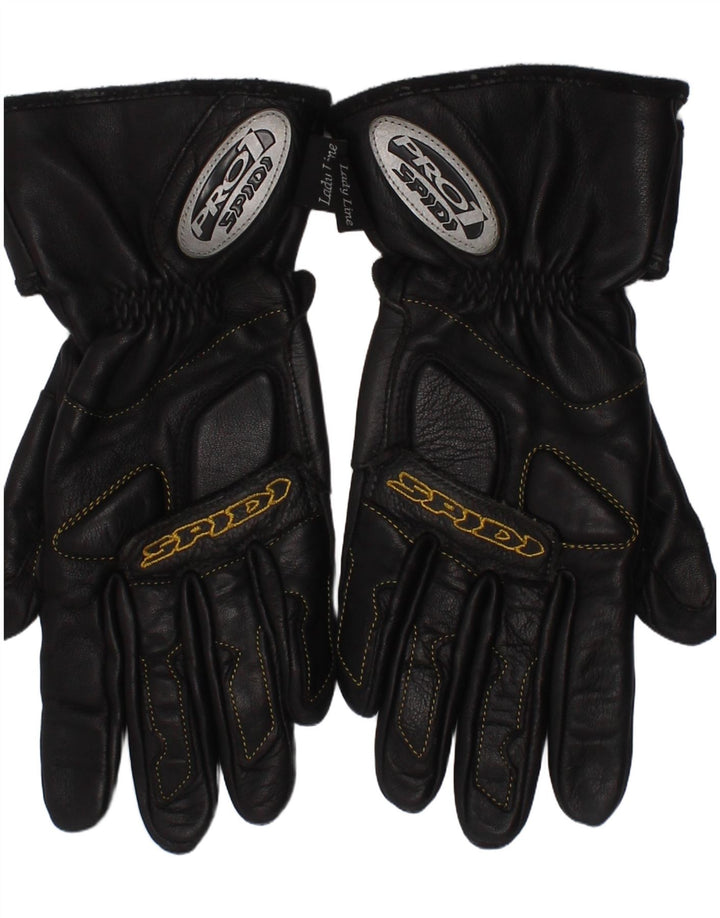 Spidi Gants de motard en cuir pour femme Lady Line Noir moyen