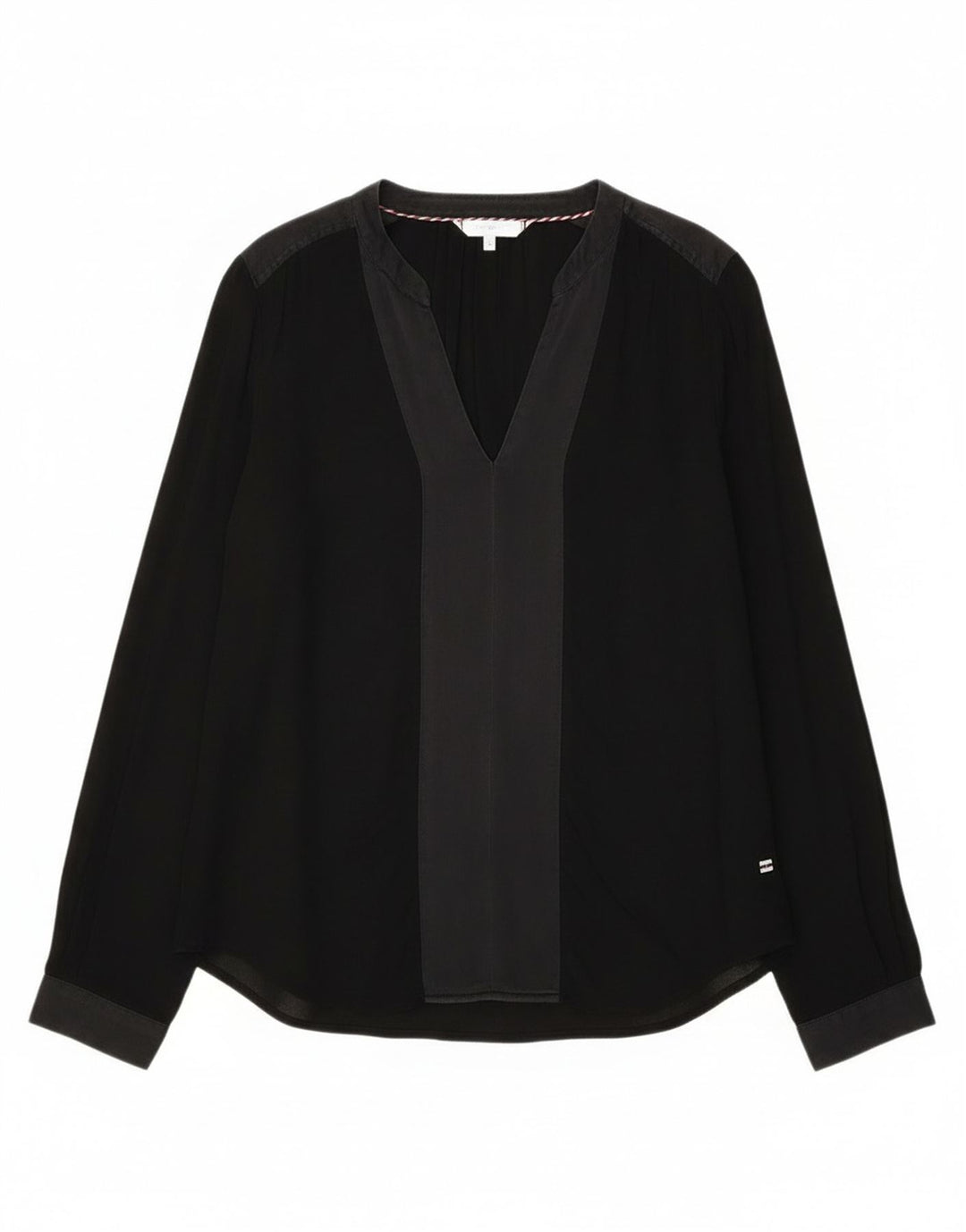 Tommy Hilfiger Chemisier surdimensionné à manches longues pour femme US 4 Petit Noir