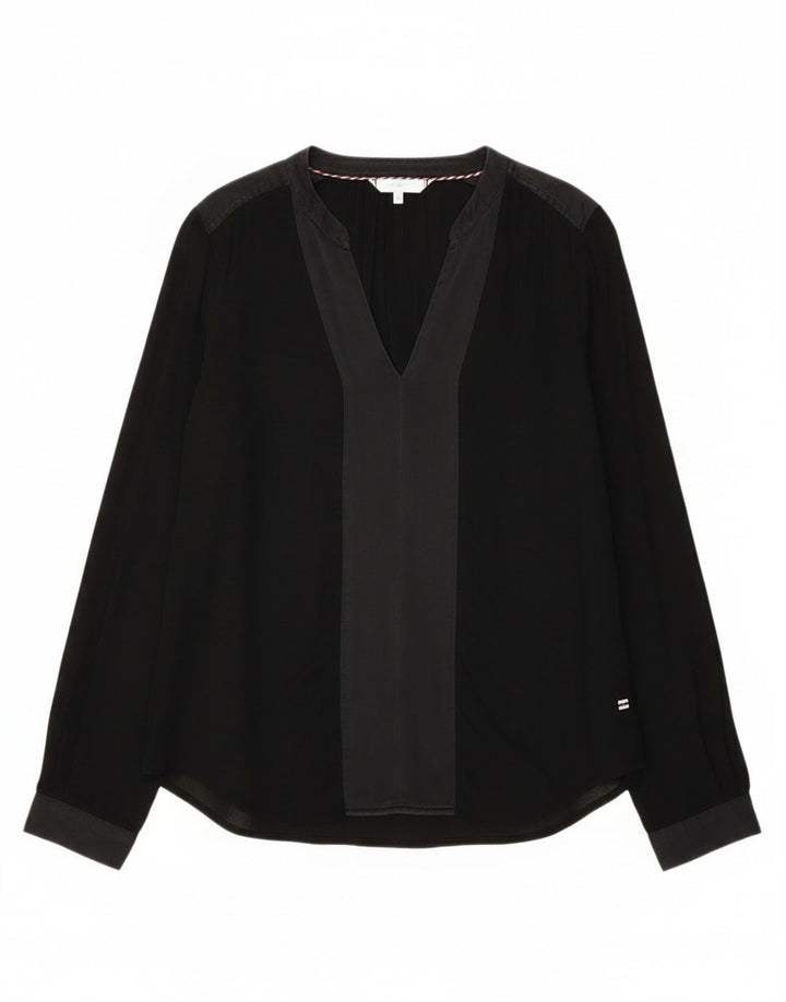 Tommy Hilfiger Chemisier surdimensionné à manches longues pour femme US 4 Petit Noir