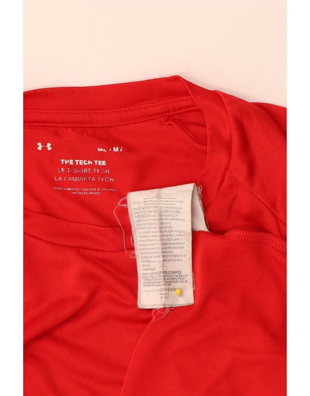 Under Armour T-Shirt Homme Rouge Moyen Polyester