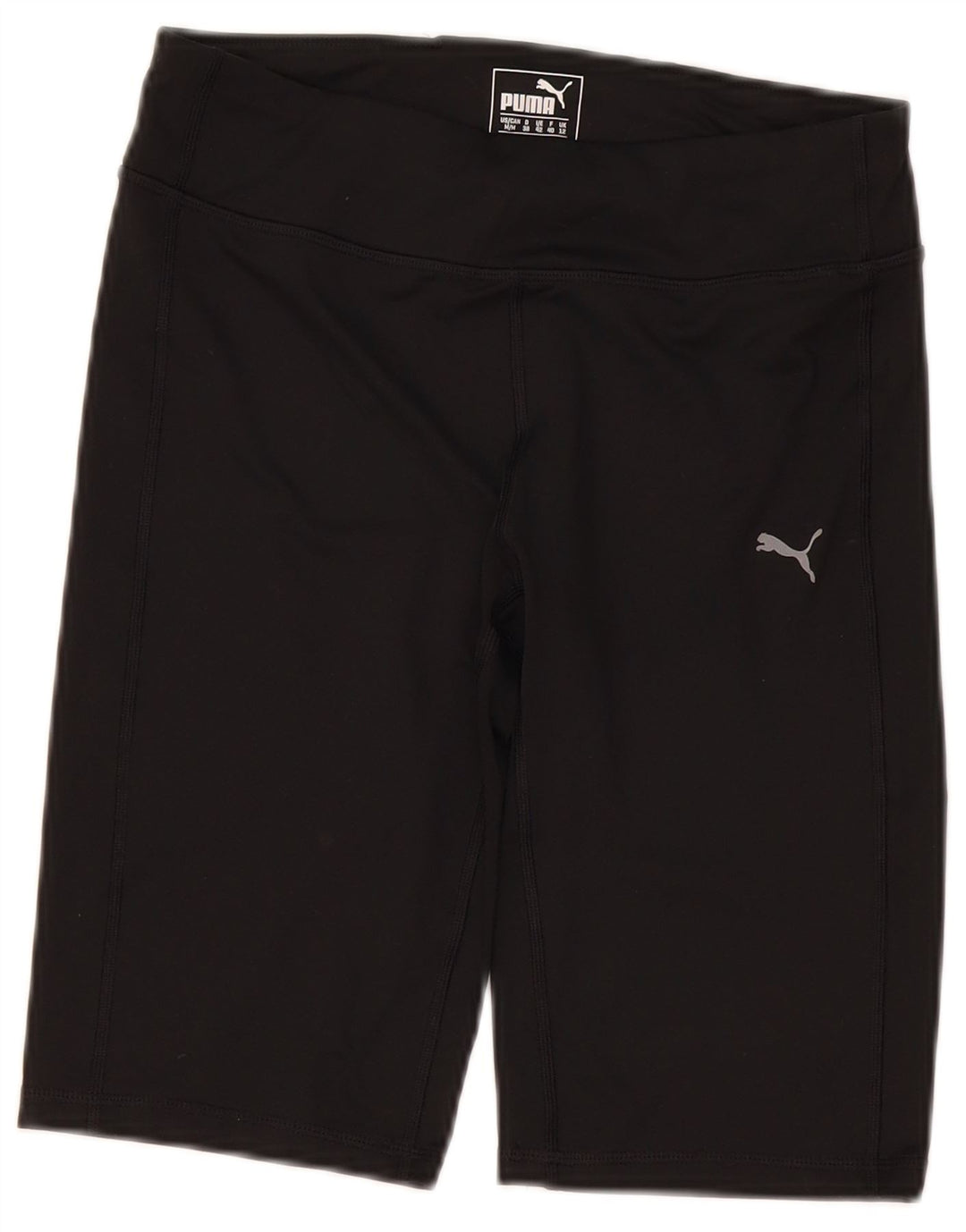 PUMA Womens Bermuda Sport Shorts UK 12 Medium Black Cotton