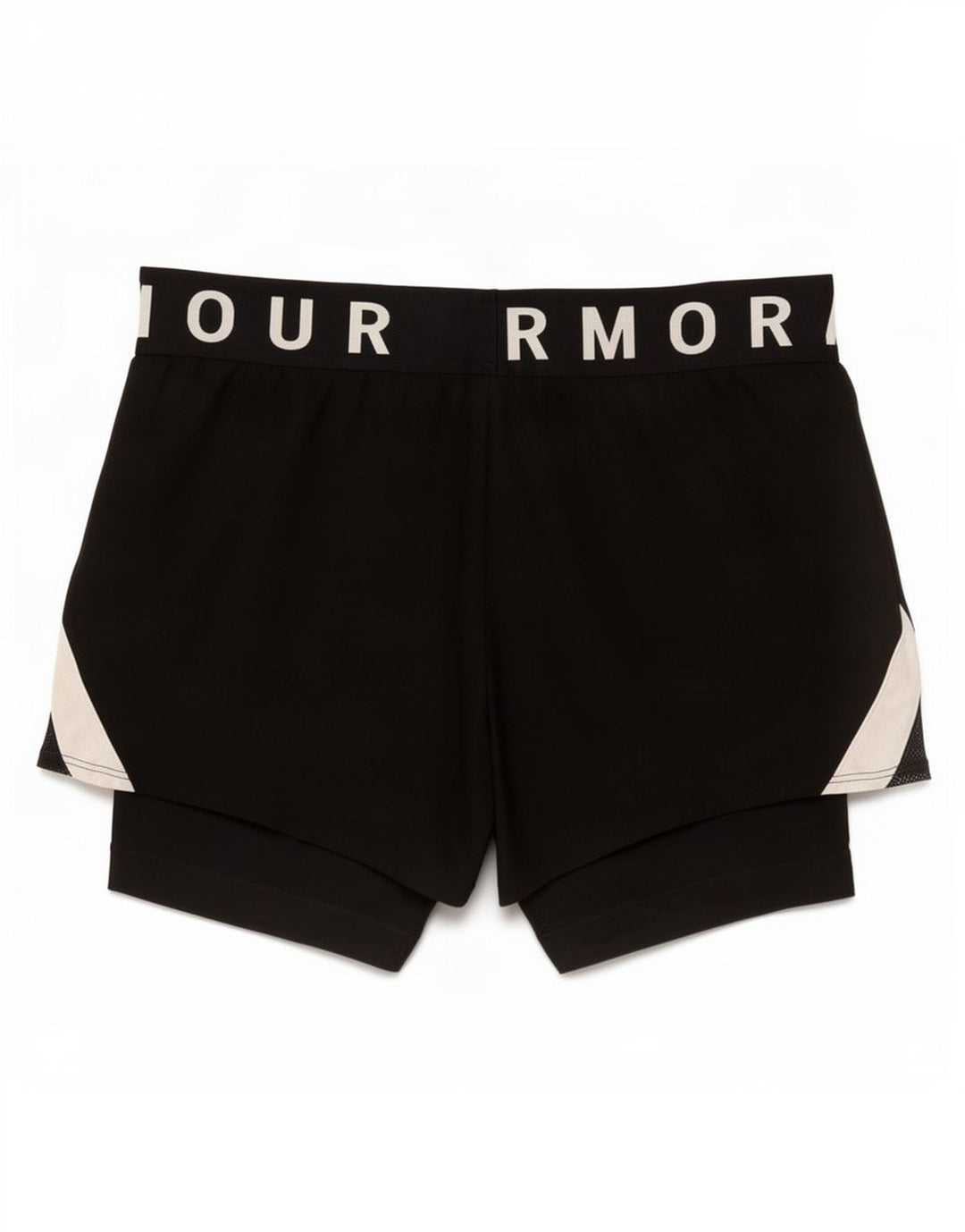 Under Armour Short de Sport Graphique Femme UK 14 Noir Moyen Polyester