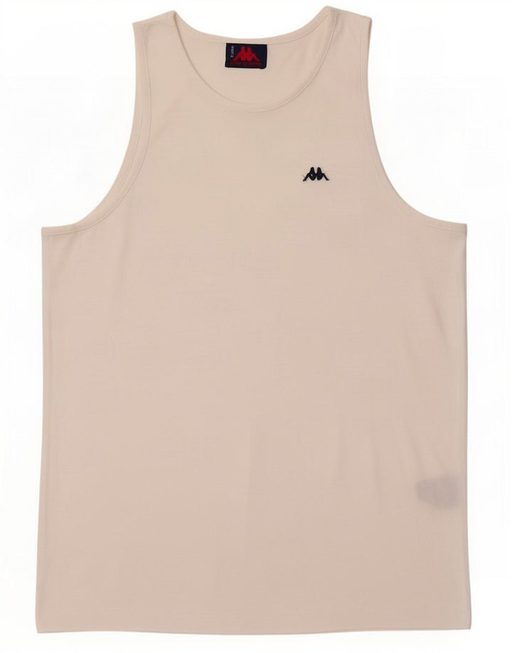 Kappa Débardeur Homme Grand Blanc Coton