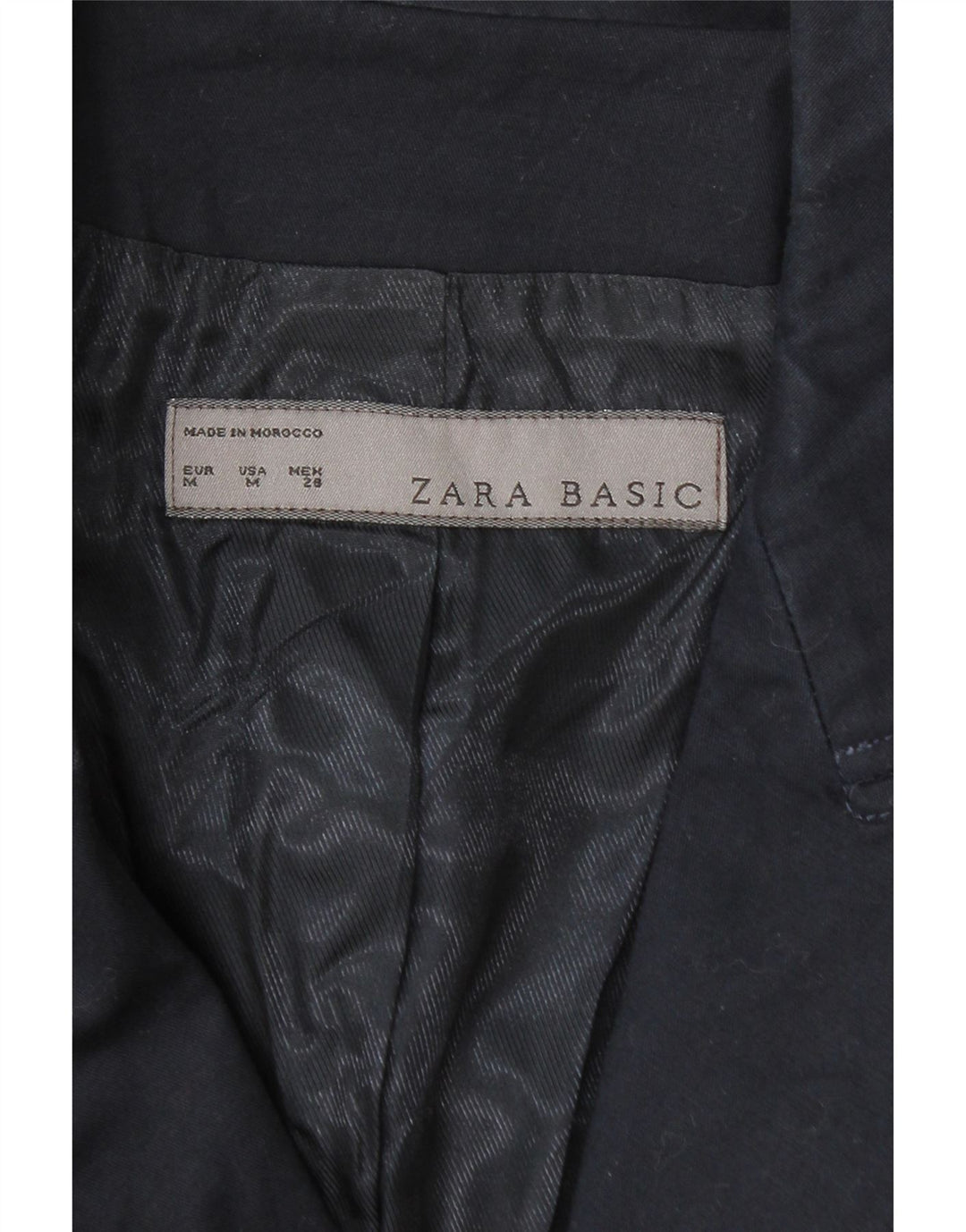Zara Veste Blazer 1 Bouton Femme UK 12 Bleu Marine Moyen