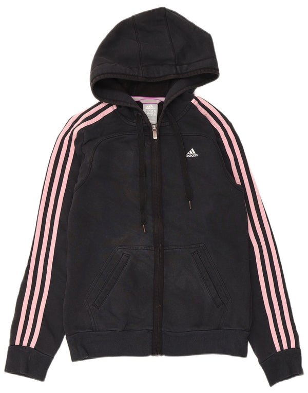 Adidas Climalite Zip Sweat à capuche pour femme UK 4/6 XS Noir