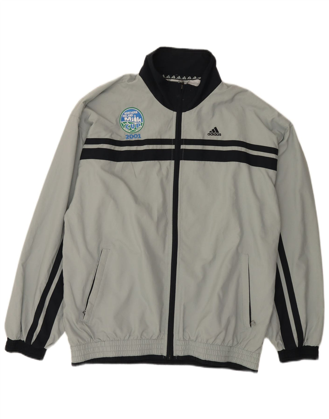 Adidas Veste de survêtement pour homme UK 38/40 Gris moyen
