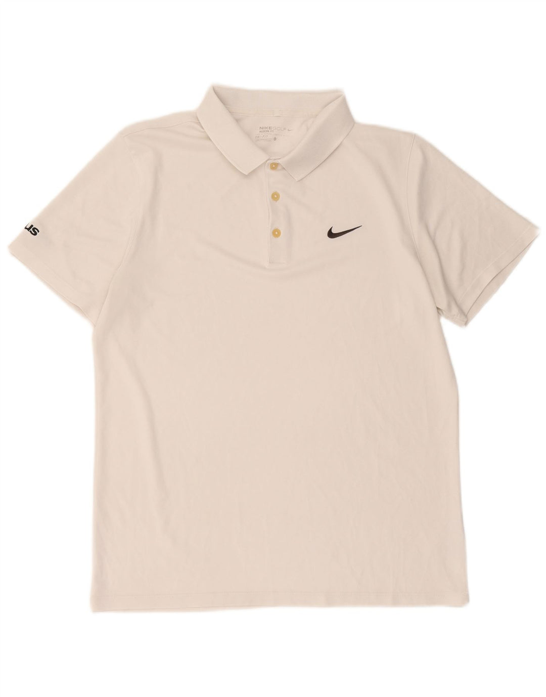 Nike Polo Dri Fit pour homme en polyester blanc Taille L