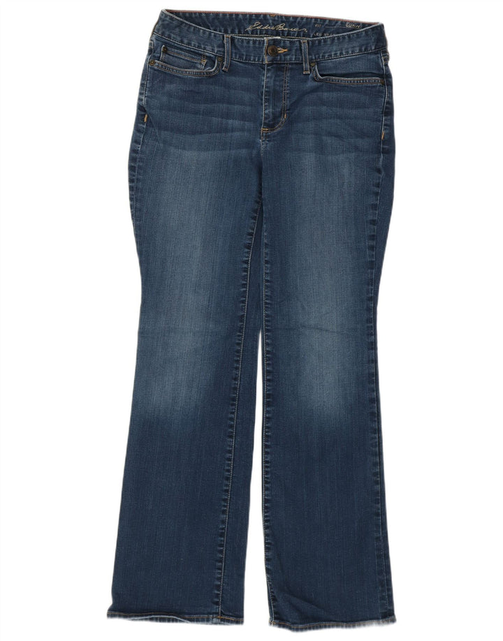 Eddie Bauer Jean bootcut courbé pour femme US 6 Medium W28 L30 Bleu Coton