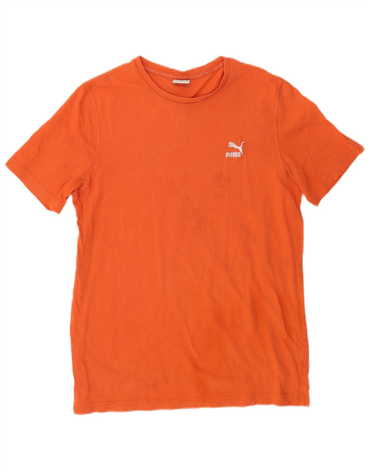 Puma T-Shirt Homme Orange Moyen Coton