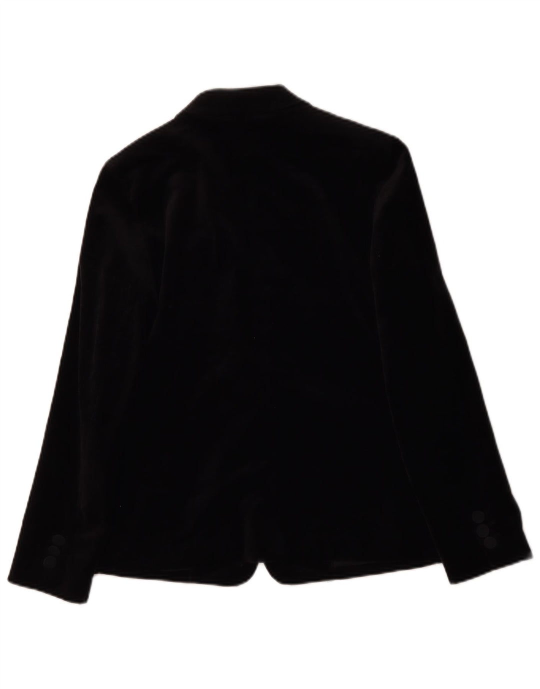 Marks & Spencer Veste blazer en velours à 1 bouton pour femme UK 10 Small Noir