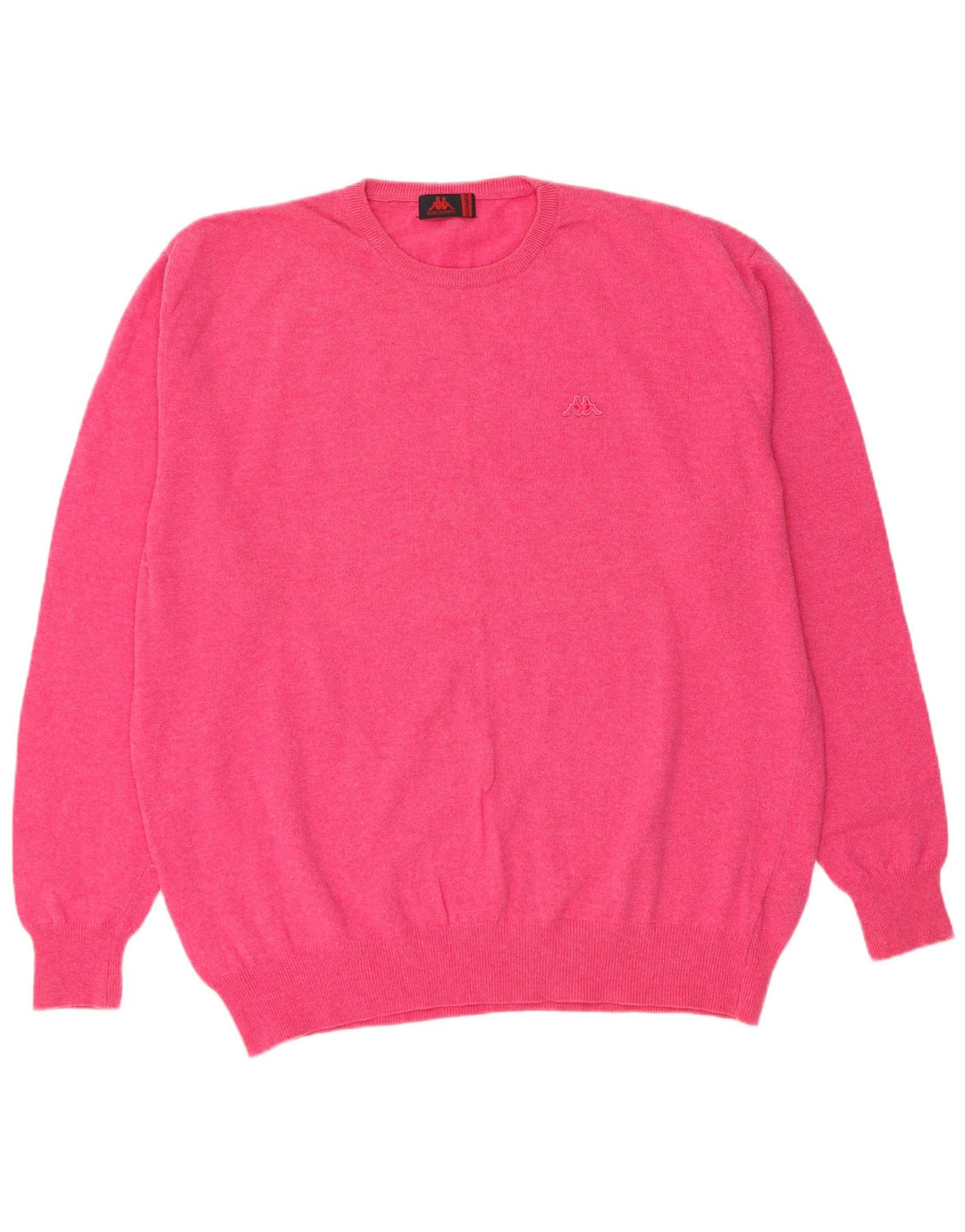 KAPPA Pull à col rond pour femme UK 22 3XL Laine d'agneau rose