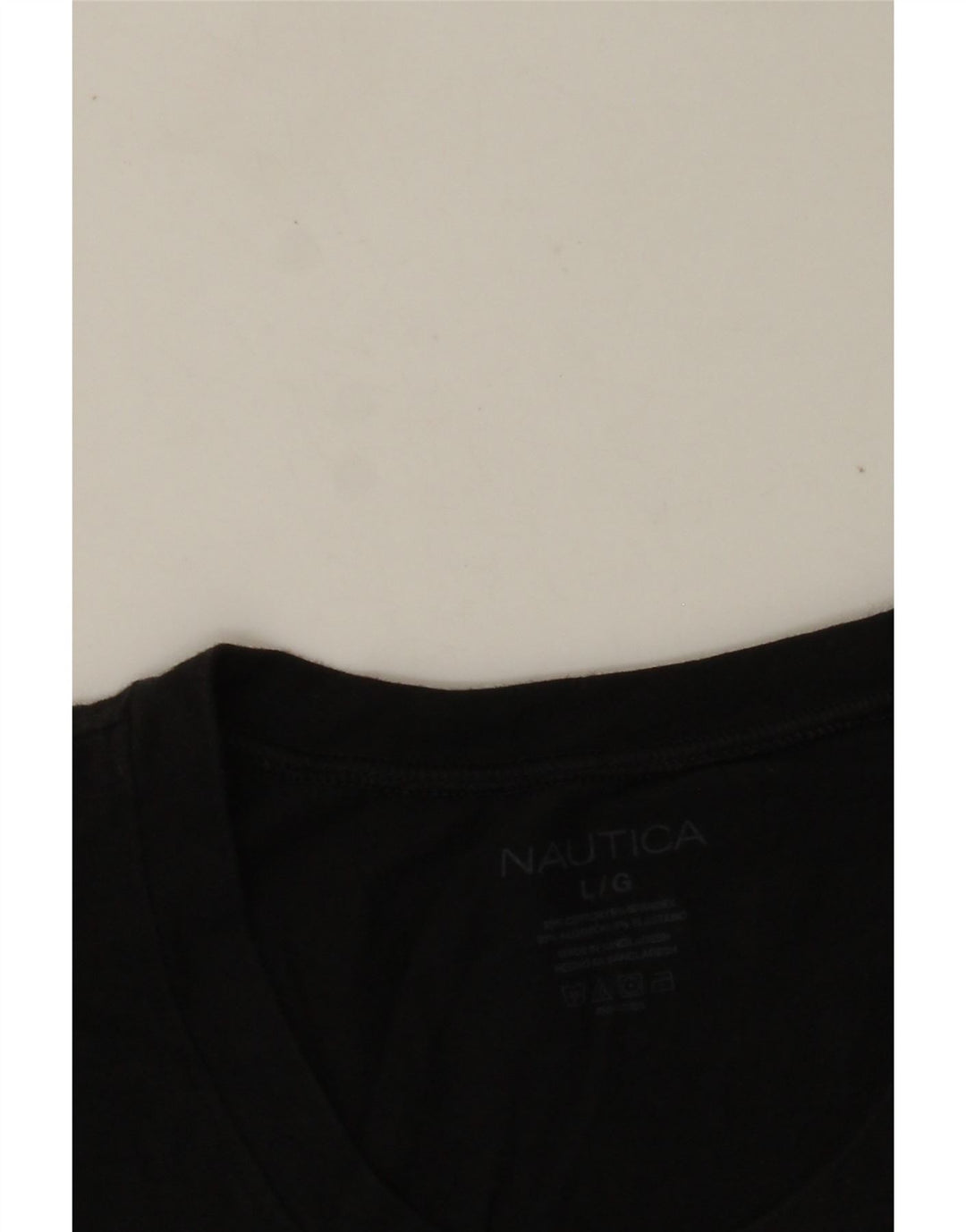 NAUTICA T-Shirt Homme Haut Large Coton Noir