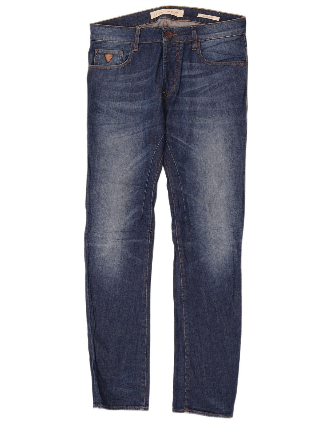 Guess Jean Slim Homme W32 L34 Bleu Coton