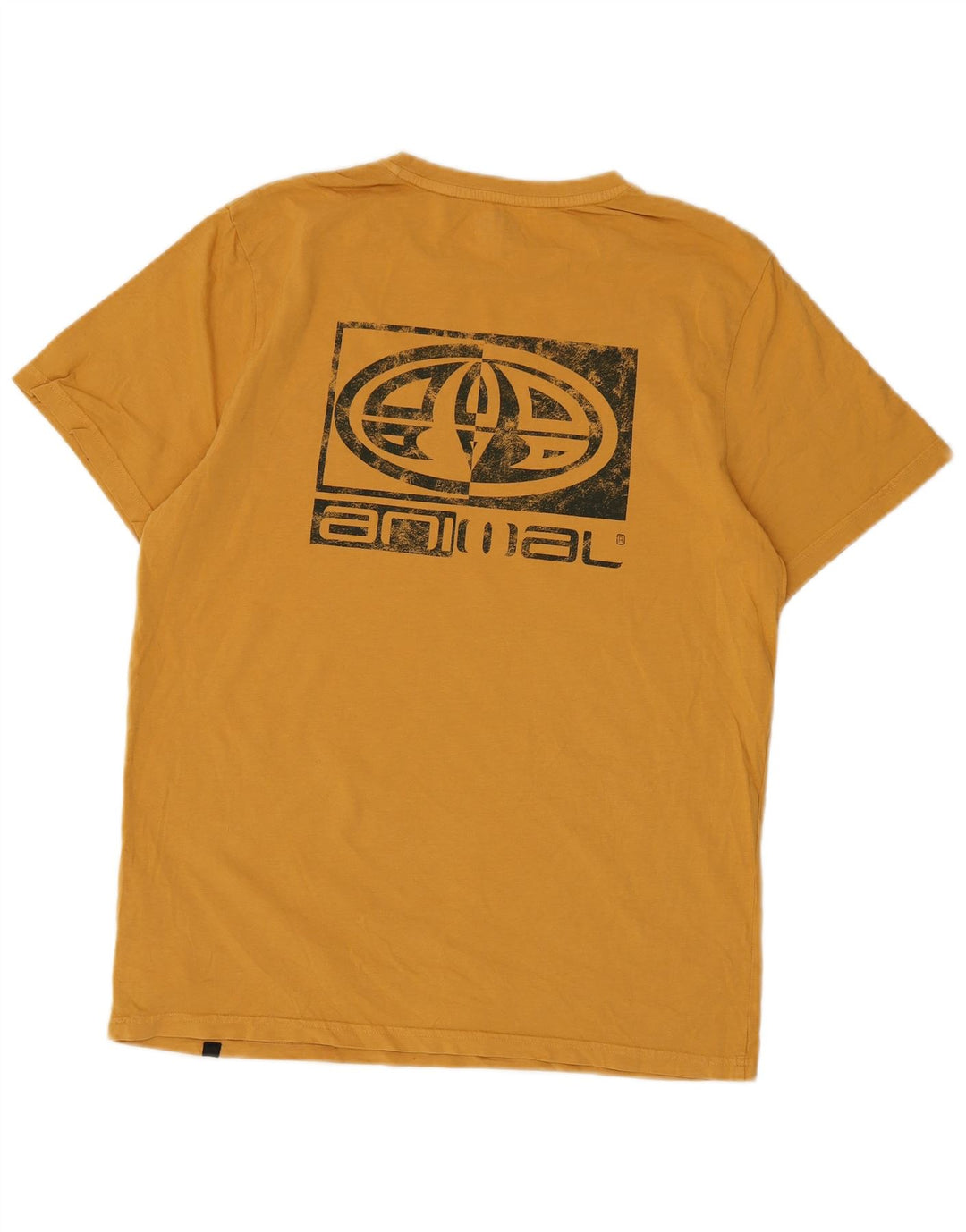 Animal T-Shirt Graphique Homme Jaune Moyen Coton