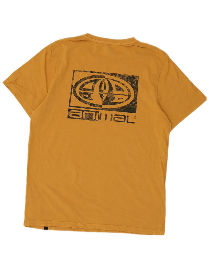 Animal T-Shirt Graphique Homme Jaune Moyen Coton