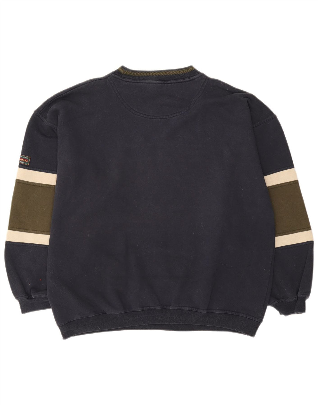 Canda Sweat-shirt graphique pour homme en coton color block bleu marine Taille L