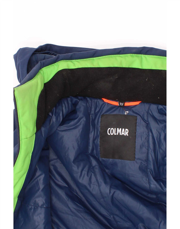 Colmar Veste matelassée à capuche garçon 9-10 ans Bleu marine Colourblock Polyester