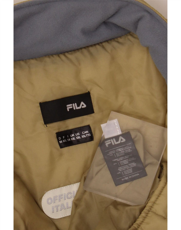 FILA Veste matelassée homme UK 44 2XL Beige Polyamide