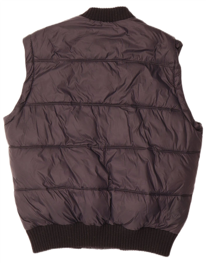 Esprit Gilet rembourré pour homme UK 40 Large Noir Polyester